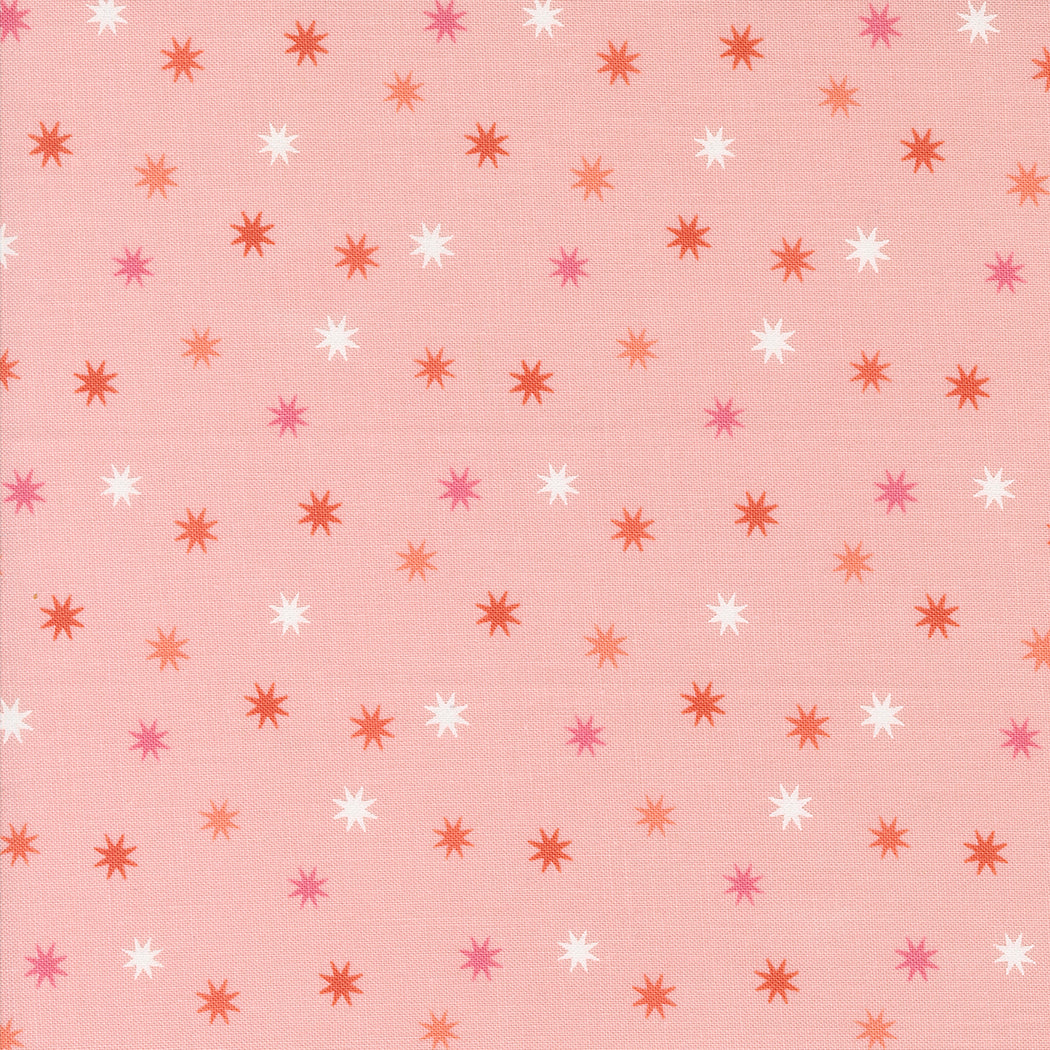 Hey Boo || Practical Magic Stars Bubblegum Pink || Cotton Quilting Fabric