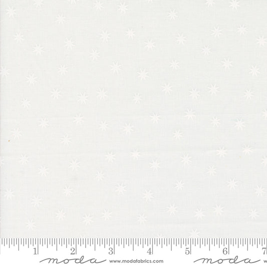 Hey Boo || Practical Magic Stars Ghost White || Cotton Quilting Fabric Remnant 15 inches