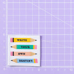 WRITE YOUR OWN DESTINY || Pack of 7 sewing labels