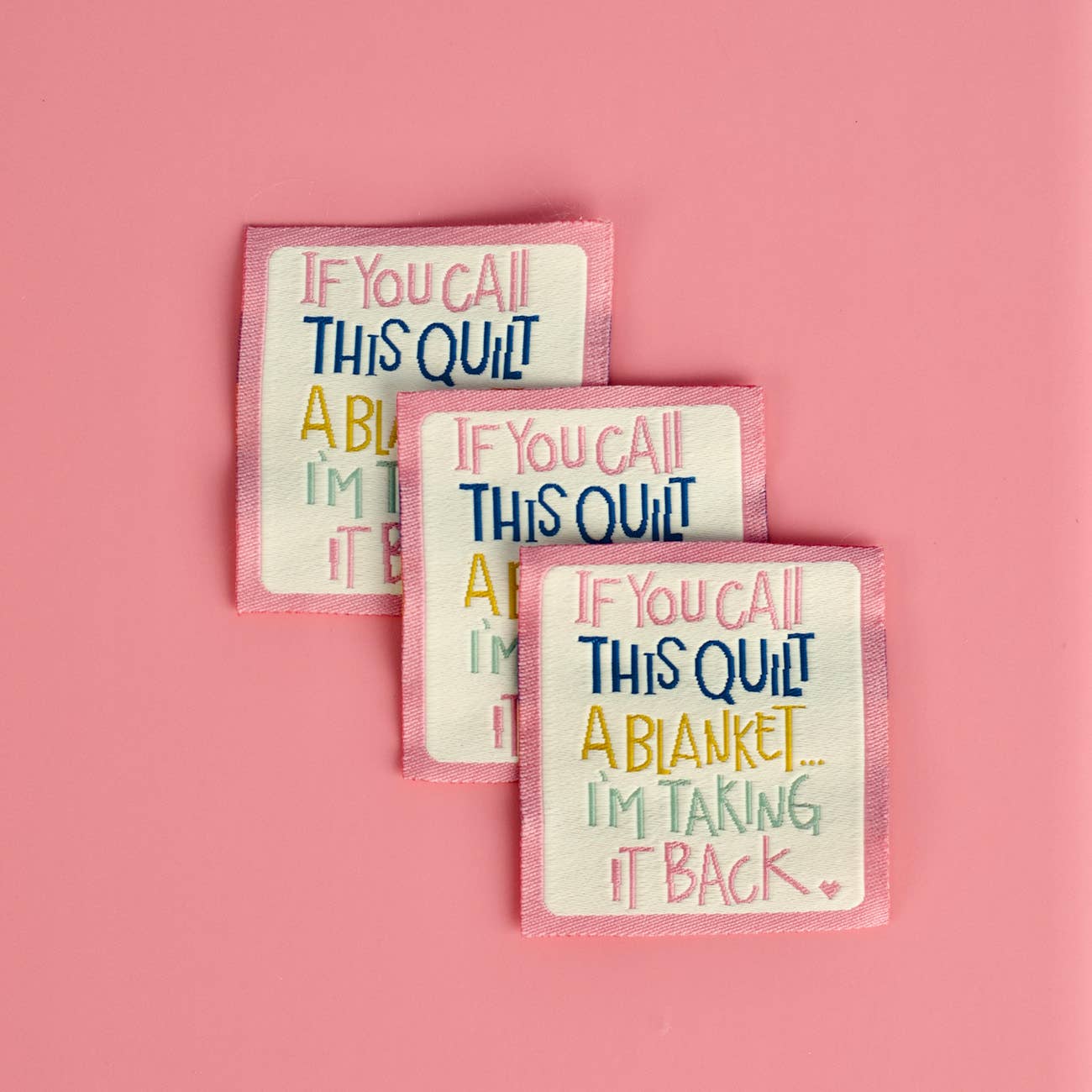 If You Call This Quilt - Designer Woven Labels