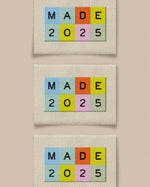 2025 Rainbow Large Garment Labels: Set of 6