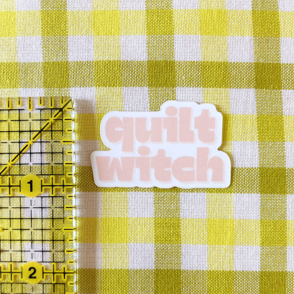 Quilt Witch Vinyl Sewing Sticker