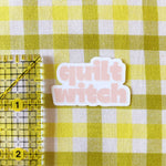 Quilt Witch Vinyl Sewing Sticker