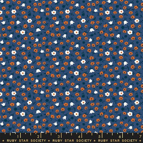 LIL || Catalog Calico Bluebell || Cotton Quilting Fabric 5-Yard Backing