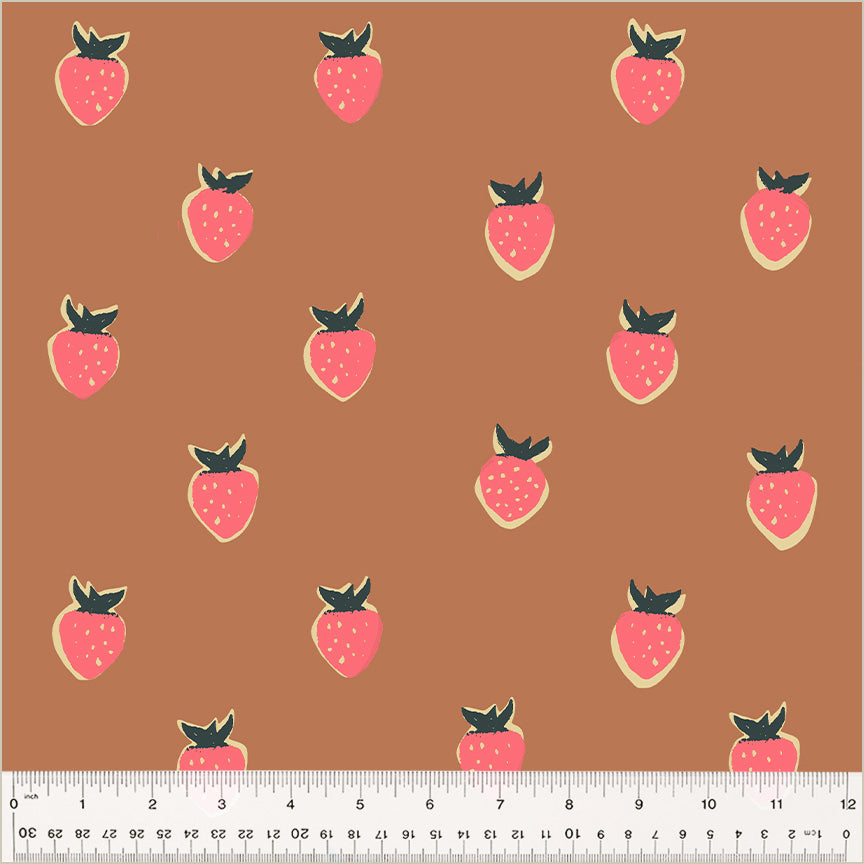 PREORDER 108" Meadows Berry Wild Rose || Cotton Quilting Fabric || Half Yard