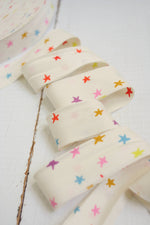 2.5" Bias Quilt Binding for Sewing, Starry Multi || 8 Yards