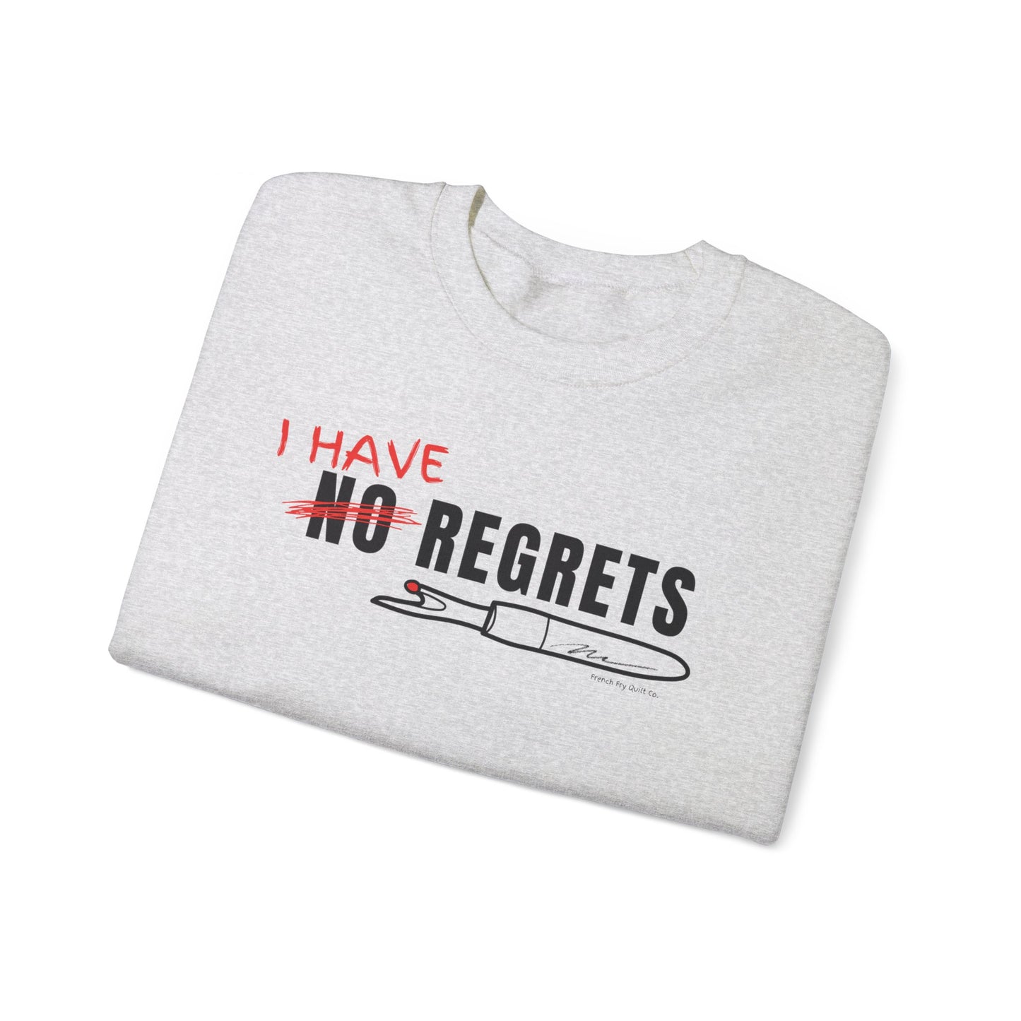 "I Have Regrets" Unisex Heavy Blend™ Crewneck Sweatshirt