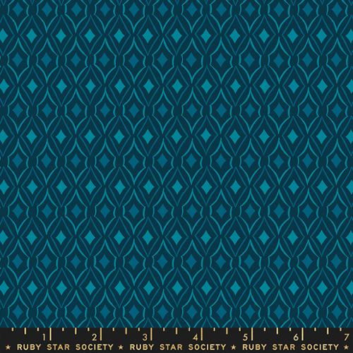 FLOWERLAND || Diamonds Navy || Cotton Quilting Fabric || Half Yard