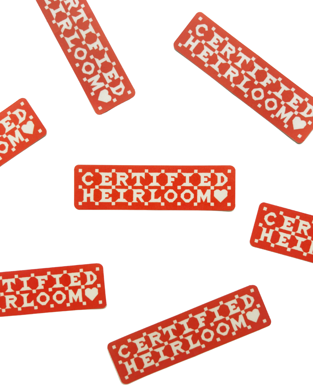 Certified Heirloom Stickers