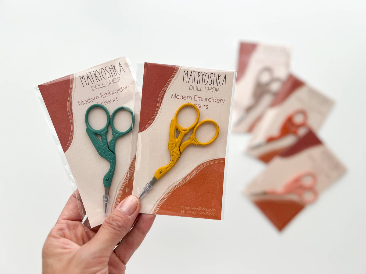 Bird scissors, small sewing scissors, stork scissors: Lavender