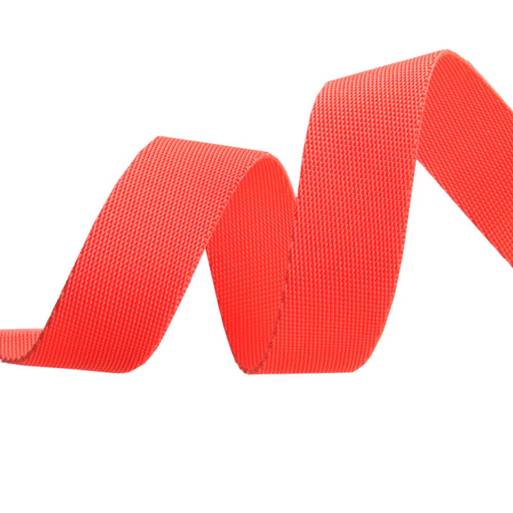 Lunar/Orange - 1" Nylon Webbing - by Tula Pink - Half Yard
