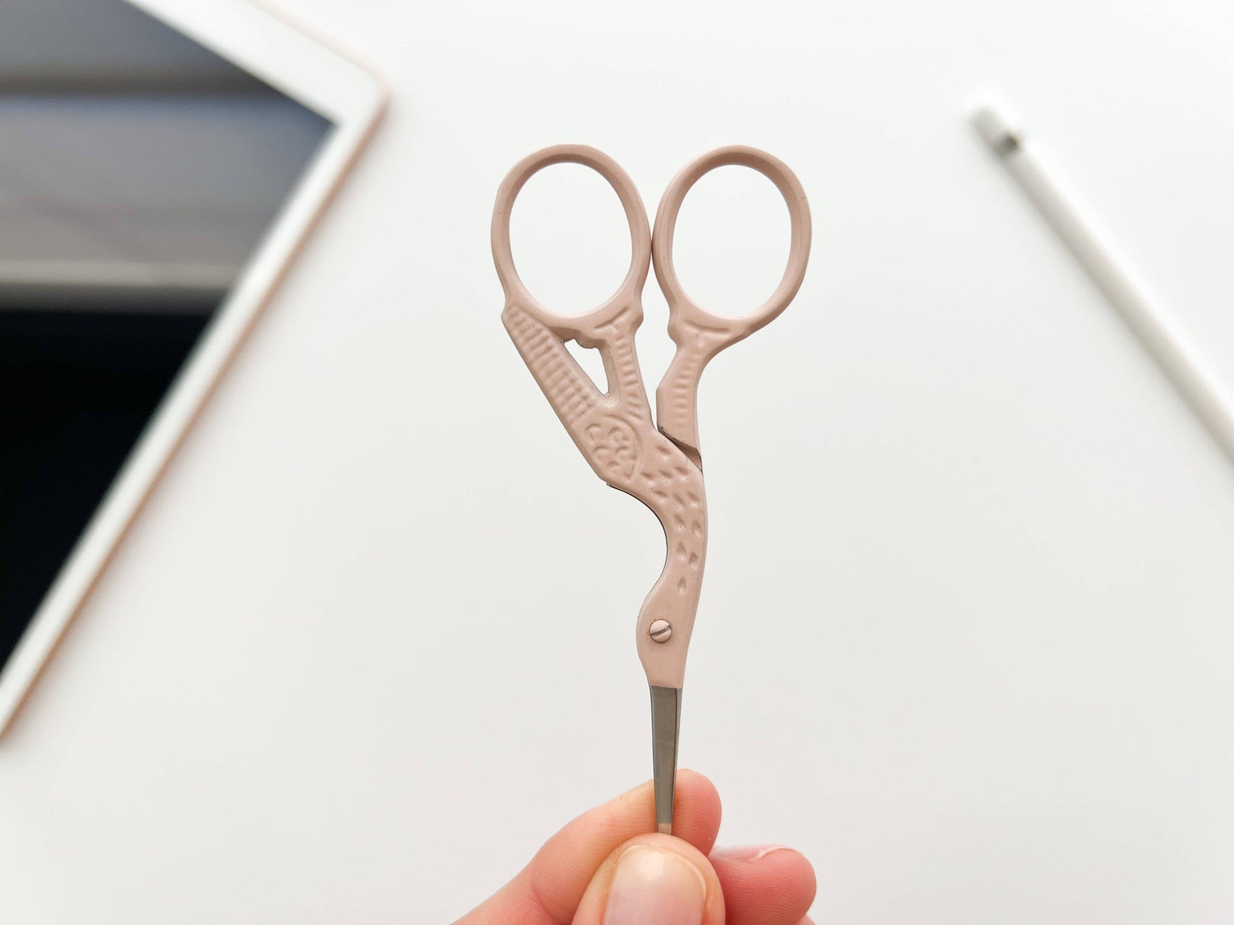 Bird scissors, small sewing scissors, stork scissors: Lavender