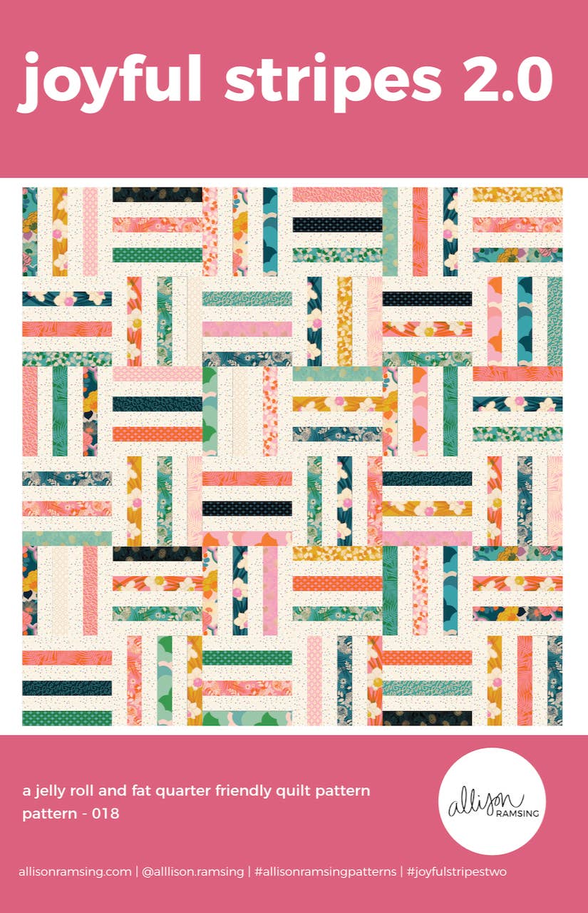 Joyful Stripes 2.0 Quilt Pattern - Printed