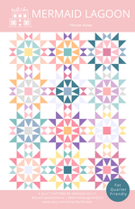 Mermaid Lagoon Quilt Pattern Printed