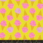 Sugar Cone Sugar Cone || Citron || Cotton Quilting Fabric || Half Yard