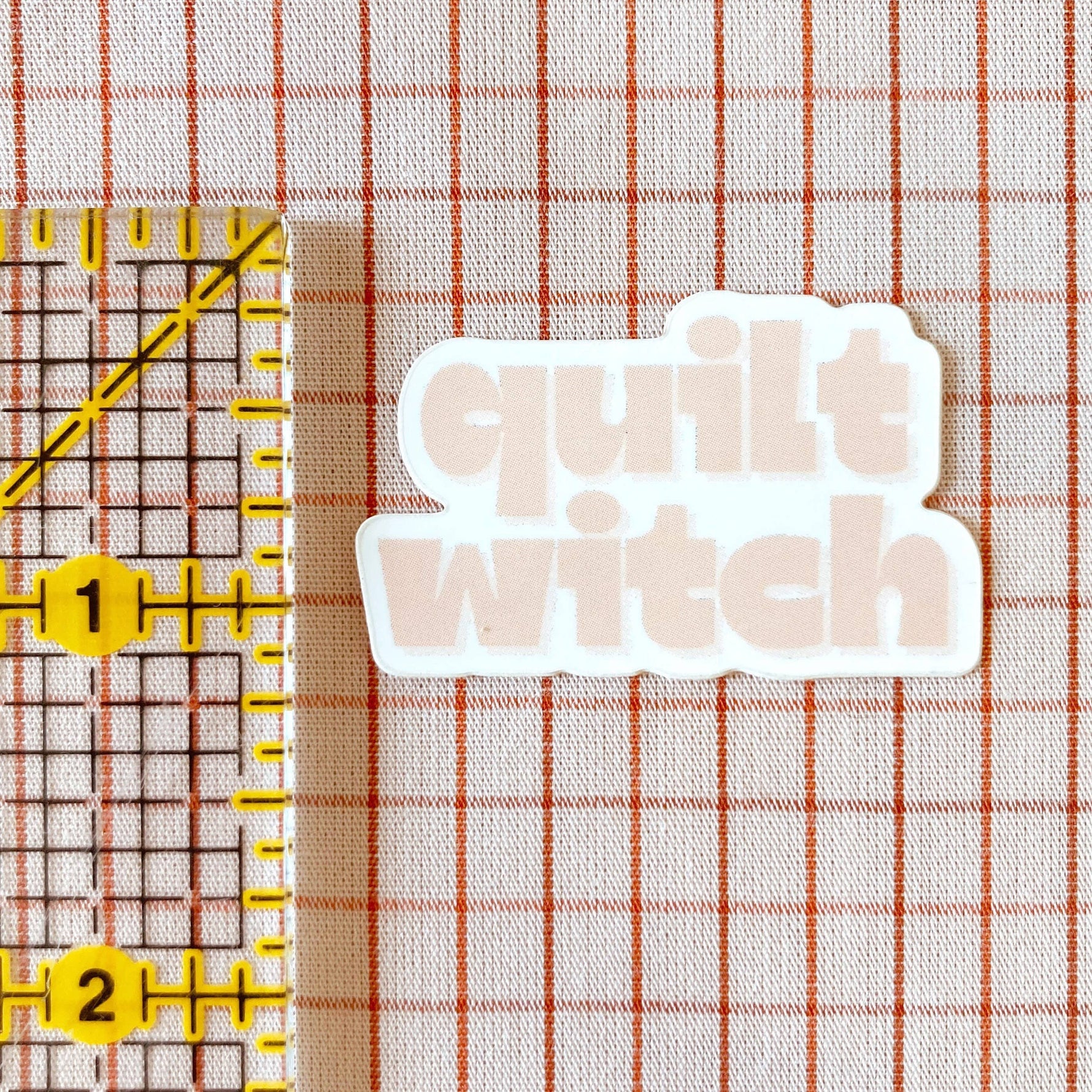 Quilt Witch Vinyl Sewing Sticker