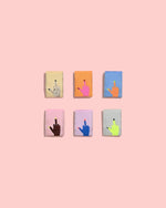Middle Finger Mini Hands Woven Labels | 6 labels