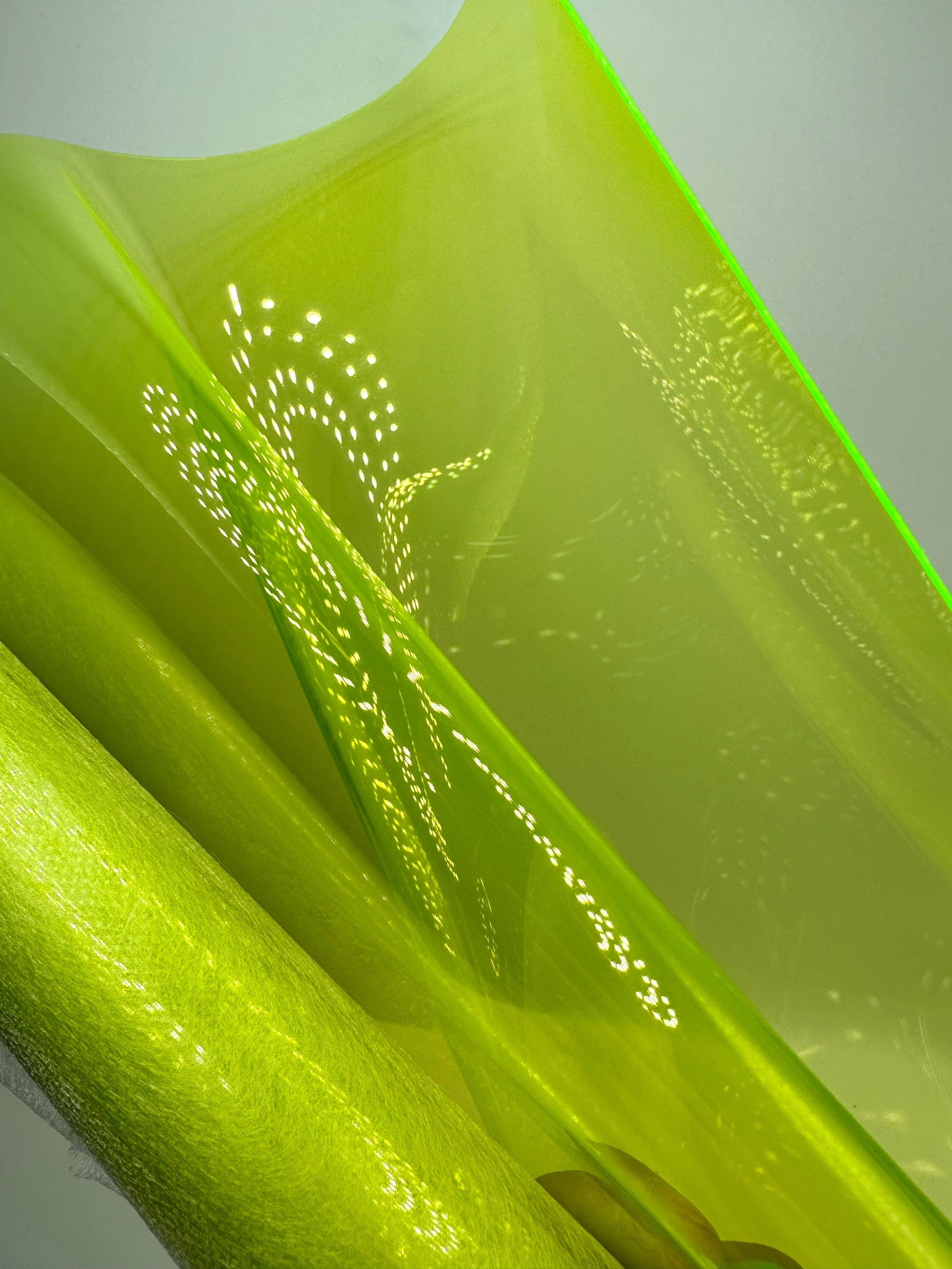 Highlighter Yellow Clear Jelly Vinyl (TPU): 18”