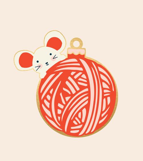 Mouse Ruby Star Ornament