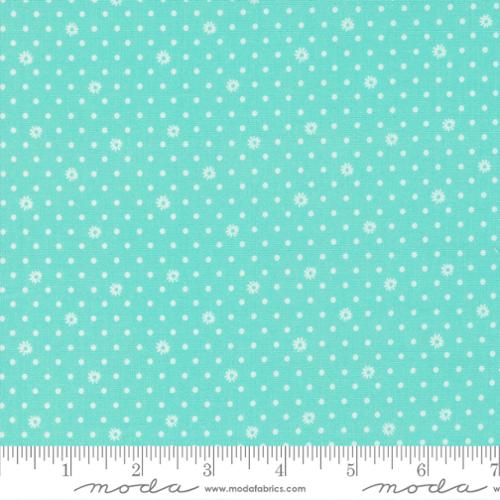 JULIA || Dots Robin's Egg|| Cotton Quilting Fabric || Backing 4.5 Yards