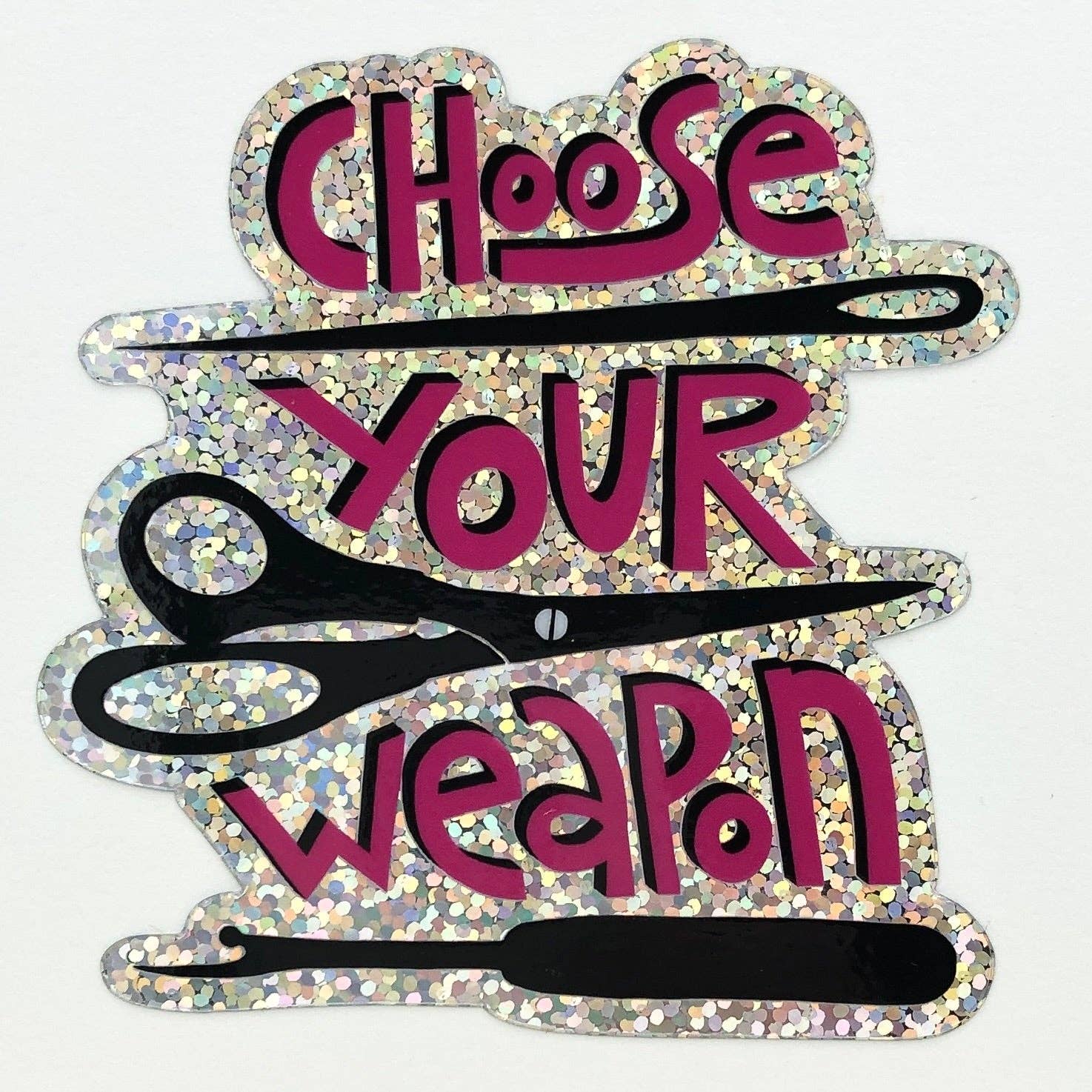 Choose Your Weapon Sticker | Fish Museum