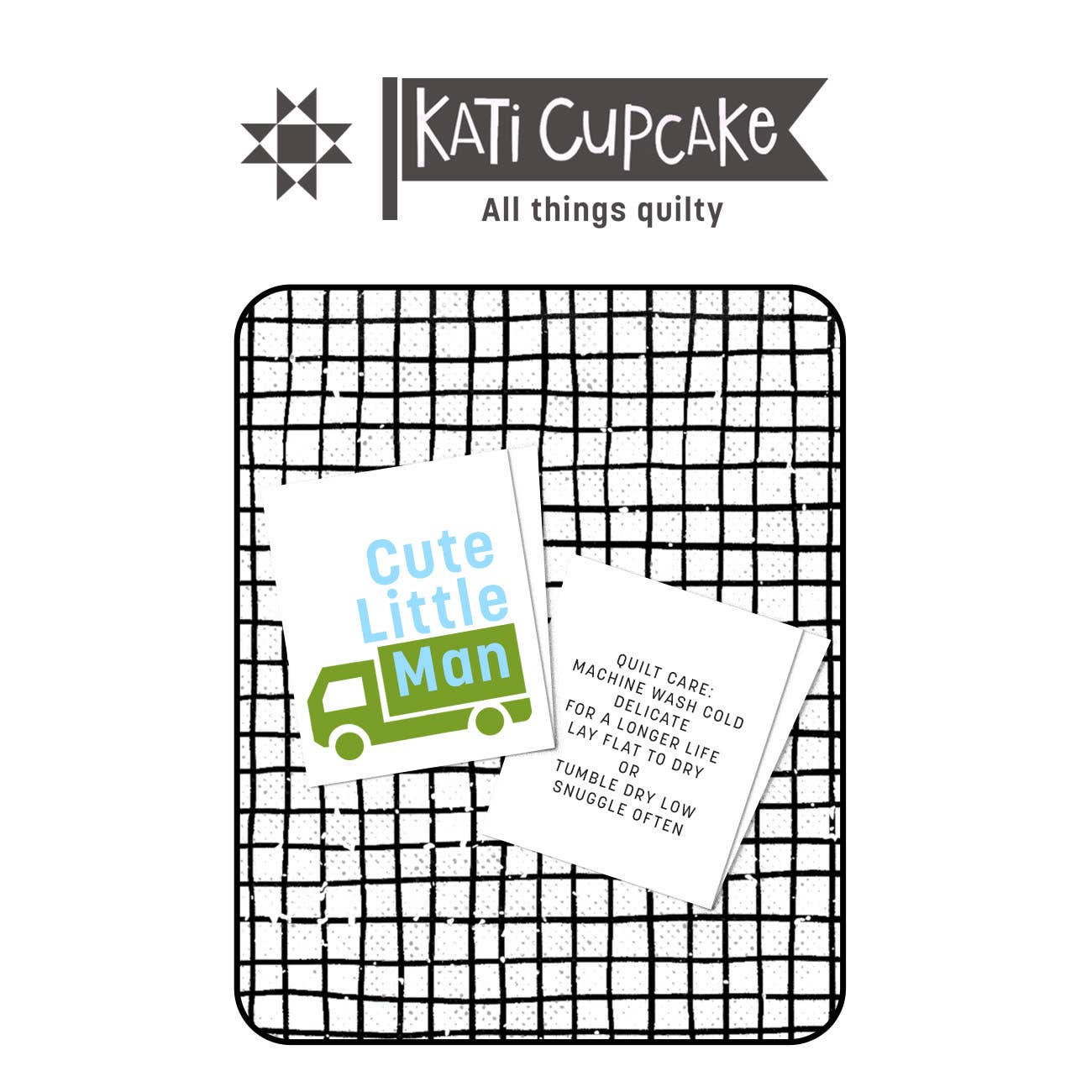 Cute Little Man - Designer Sewing Labels