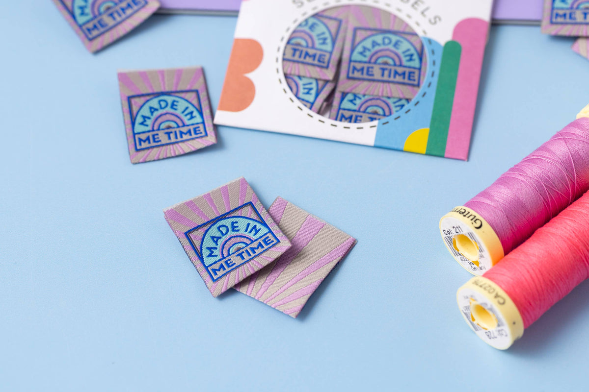 Me Time - Pack of 6 woven sewing labels