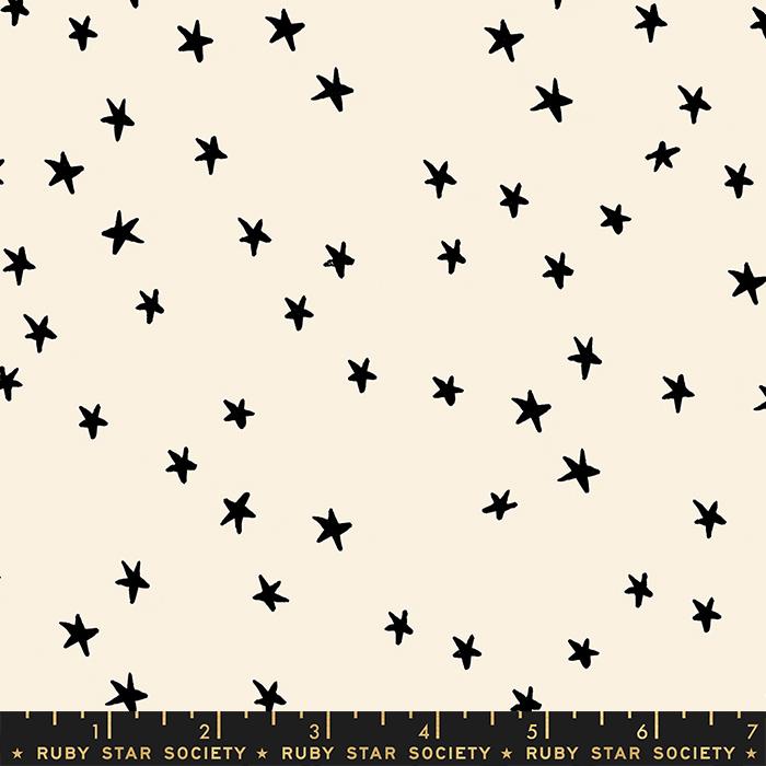 STARRY || Stars Natural || Cotton Quilting Fabric