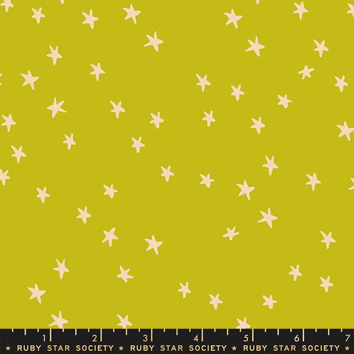STARRY || Pistachio || Cotton Quilting Fabric