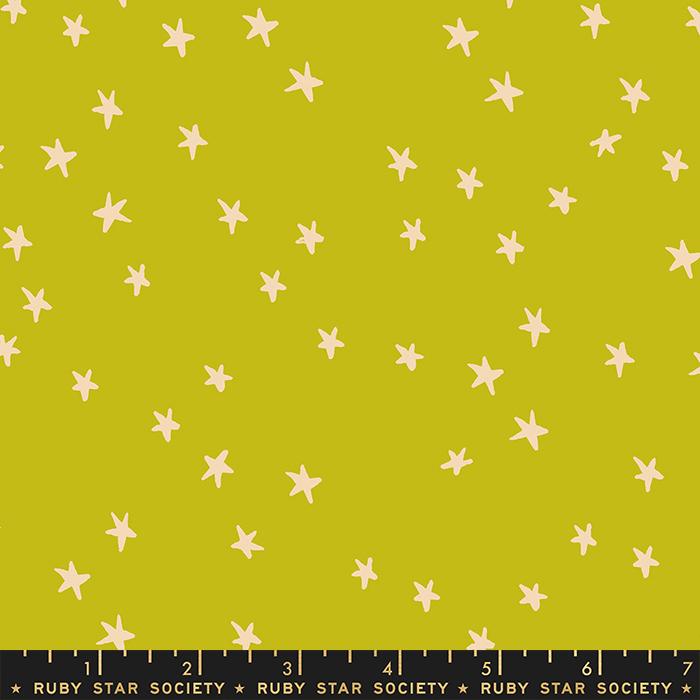 STARRY || Pistachio || Cotton Quilting Fabric