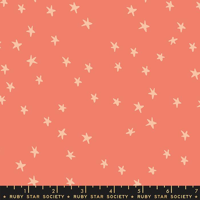 STARRY || Papaya || Cotton Quilting Fabric