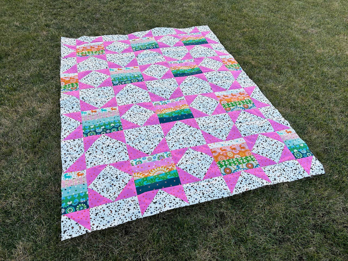 Sawtooth Stripes 2.0 Quilt Pattern - Printed