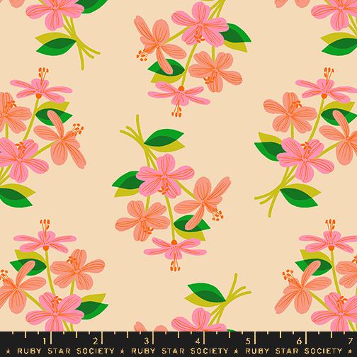 Favorite Flowers || Nosegay Vintage Paper || Cotton Quilting Fabric