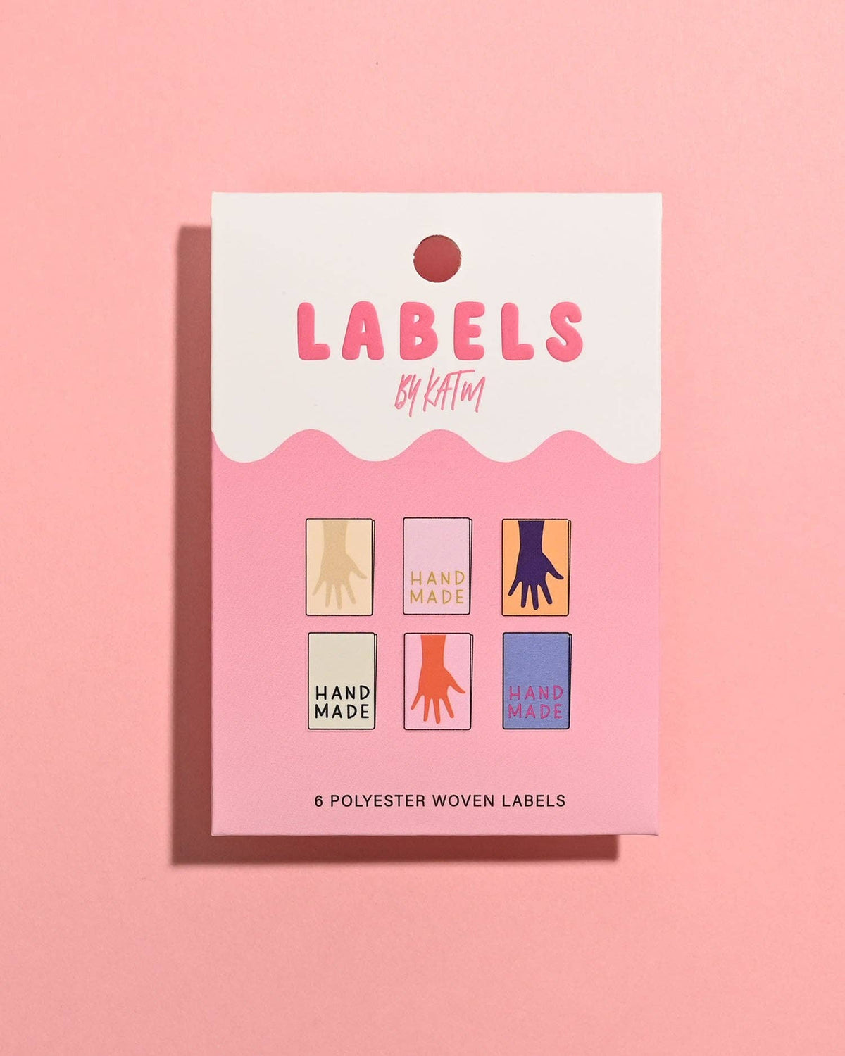 Metallic Mini Hands Woven Labels | 6 labels