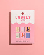 Metallic Mini Hands Woven Labels | 6 labels