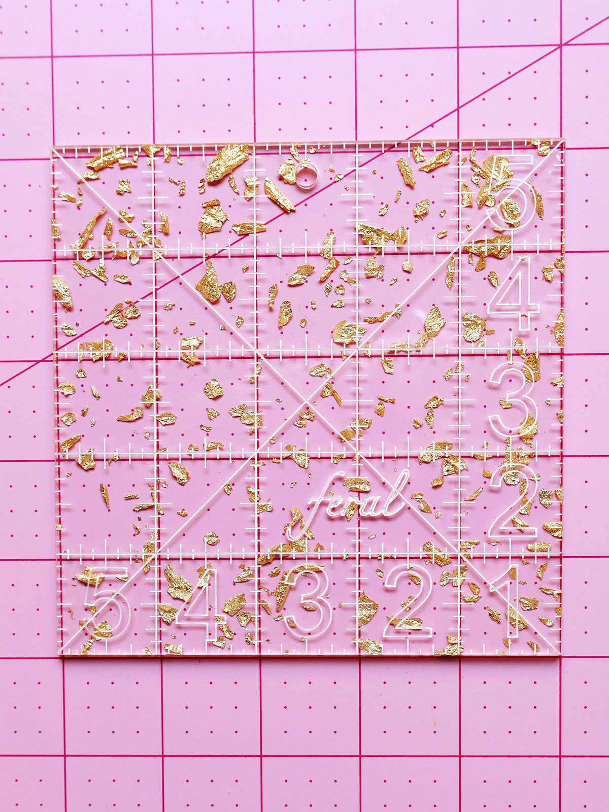 Charm square ruler: Golden