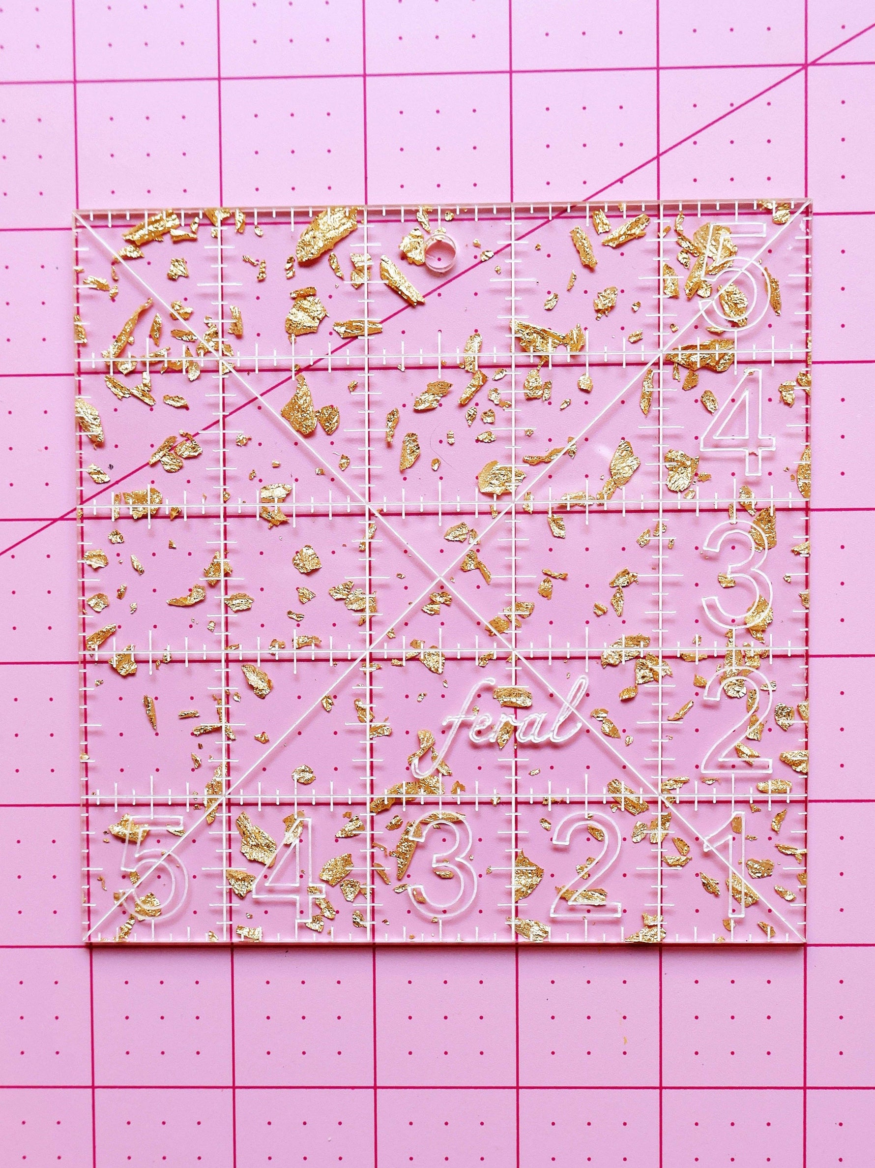 Charm square ruler: Golden