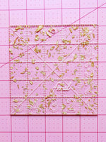 Charm square ruler: Confetti
