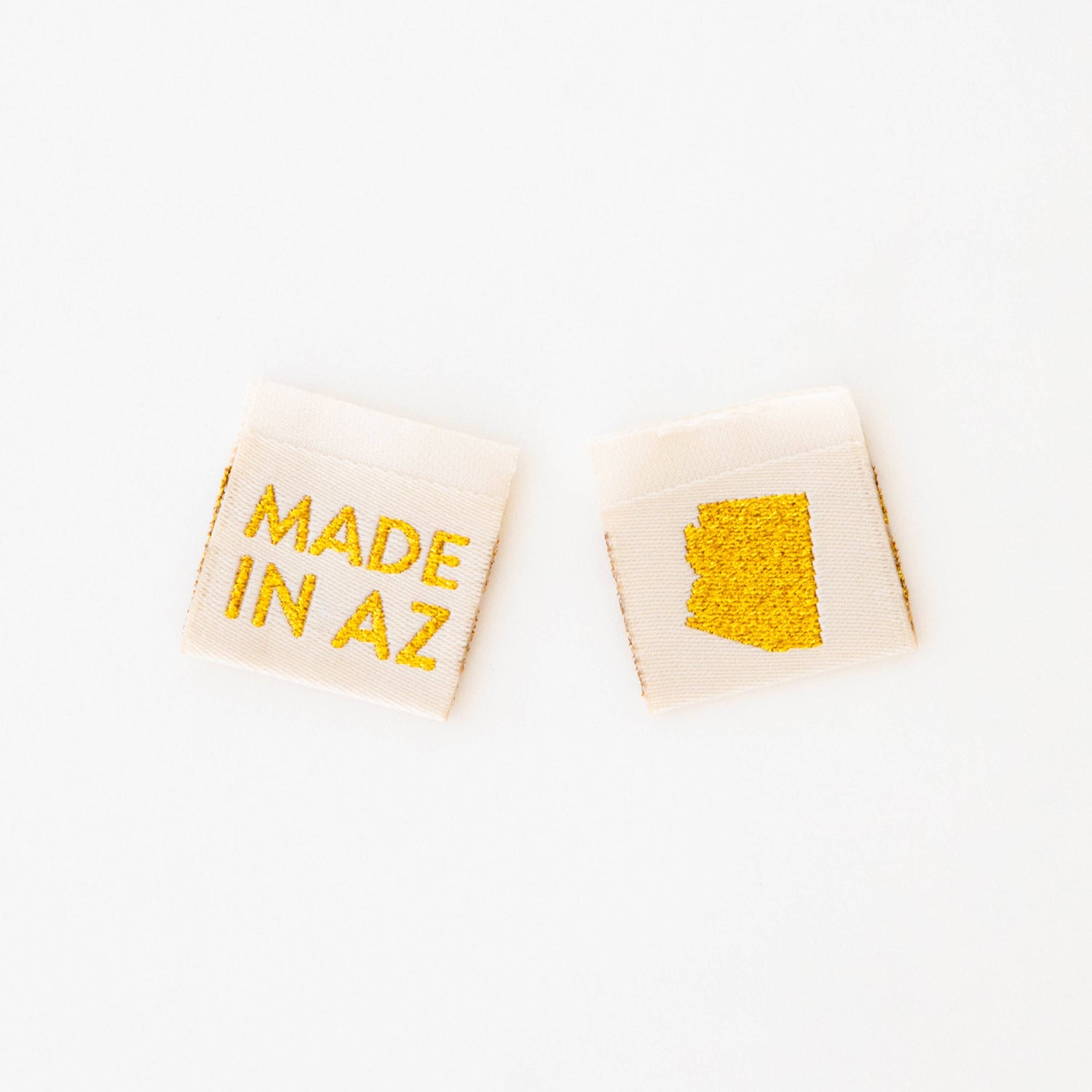 Made in My State Gold Woven Labels: Arizona