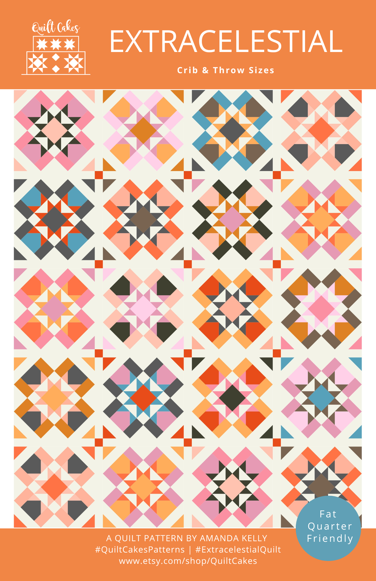 Extracelestial Quilt Pattern Printed