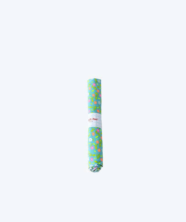 Peace and Love azure cotton coupon: Peace and Love azur