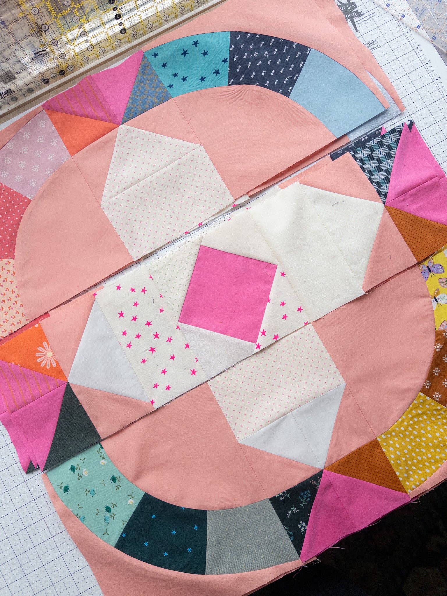 Moonbeam Quilt Pattern: Printed