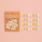 Made by Grandma Woven Sewing Labels Earth Tones