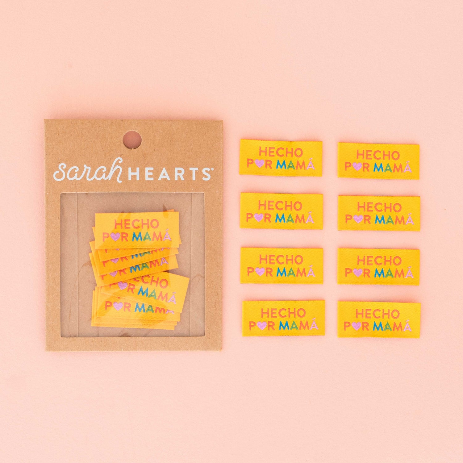 Hecho Por Mamá - Sewing Woven Clothing Label Tags