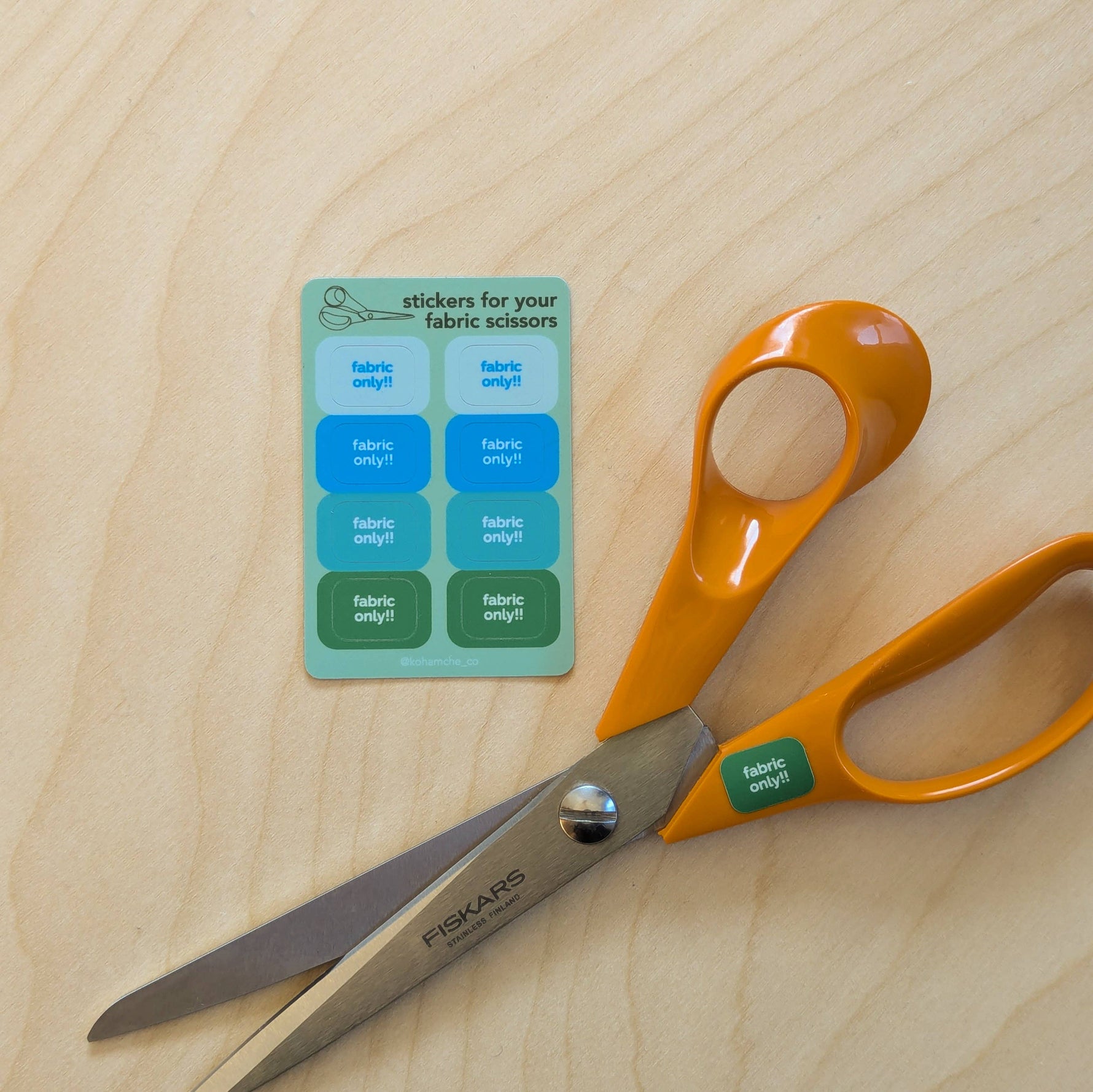 Stickers to Protect Your Fabric Scissors / Shears