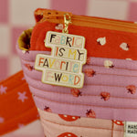 Fabric FWord - Enamel Charm