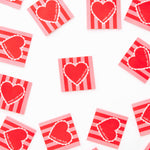 Made with Love Valentines Heart Large Woven Sewing Labels