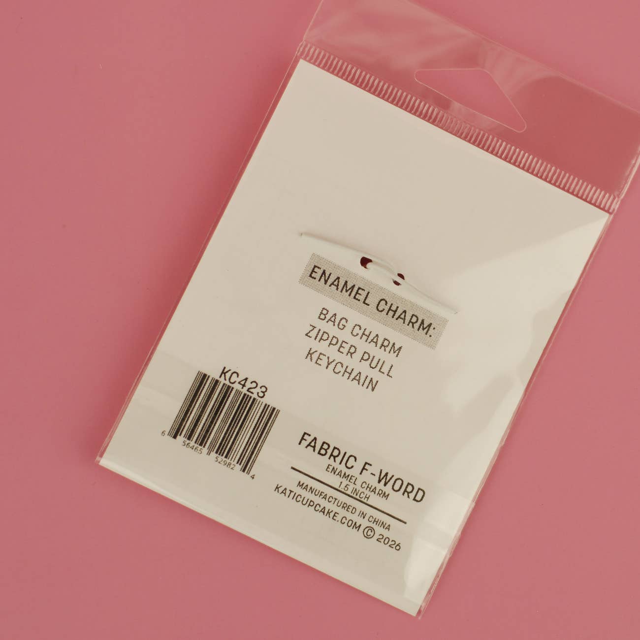 Fabric FWord - Enamel Charm