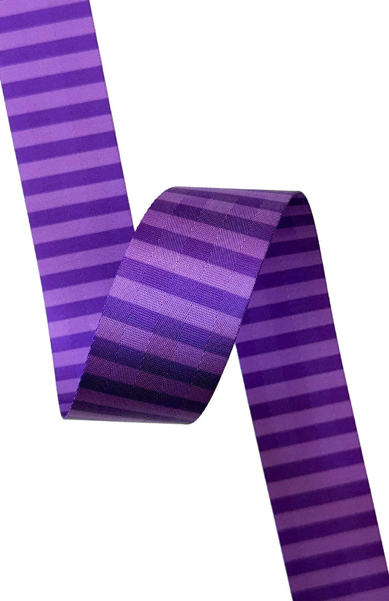 Purple Stripe - 2in Webbing || HALF YARD