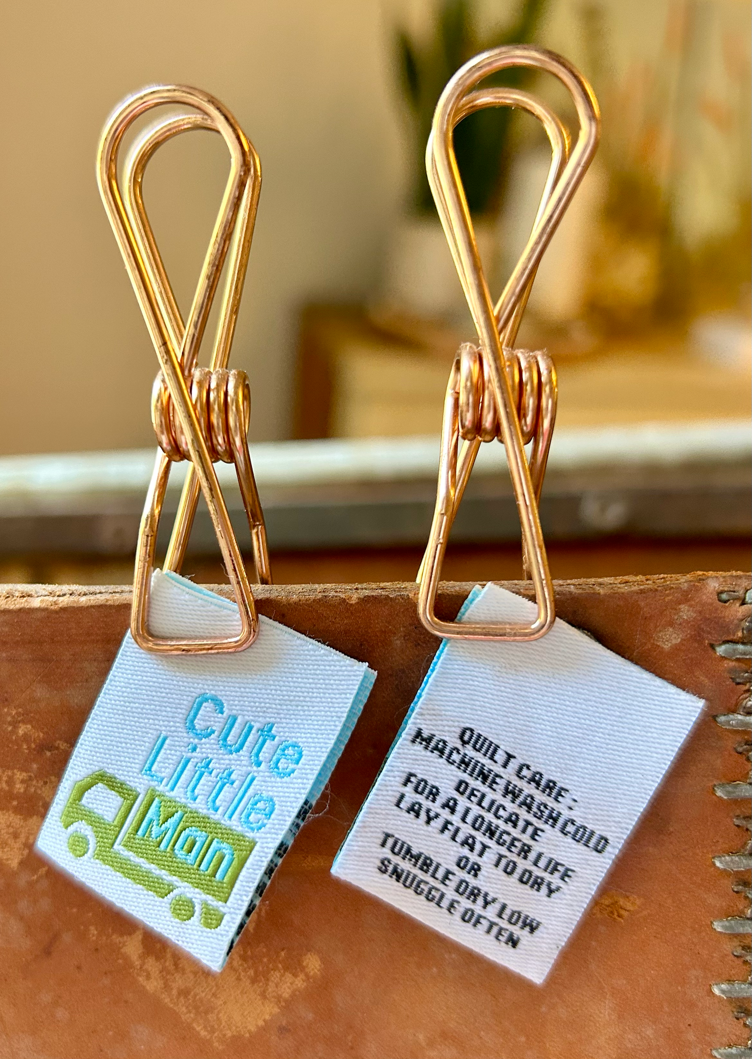 Cute Little Man - Designer Sewing Labels